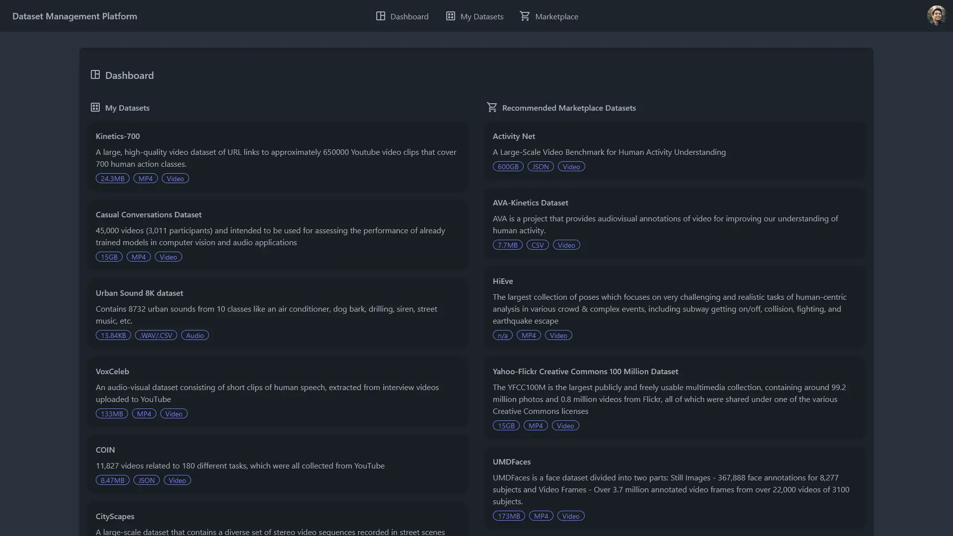 Twine Dataset Management Platform